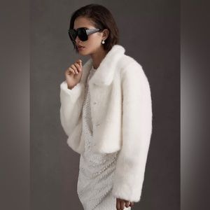 Unreal Fur Faux Fur Tirage Cropped Jacket
